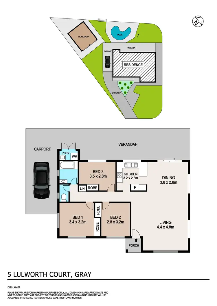 Floorplan of Homely house listing, 5 Lulworth Court, Gray NT 830