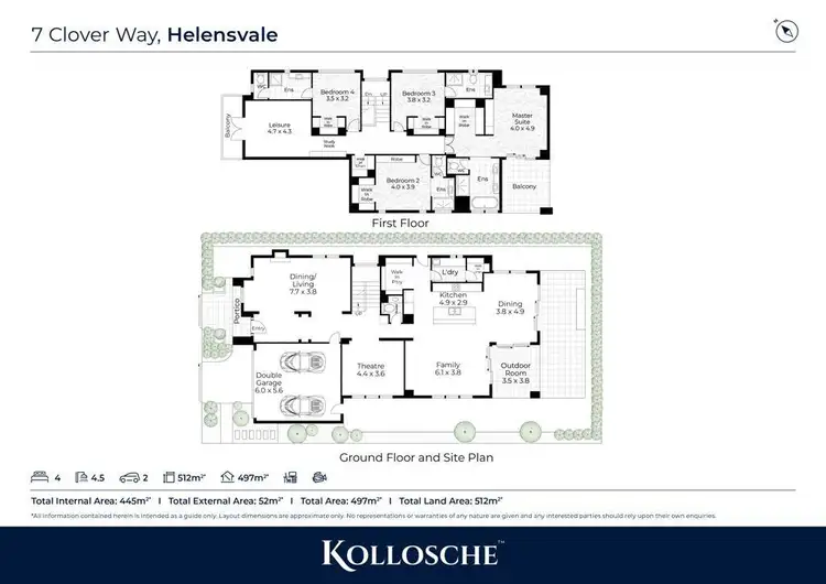 Floorplan of Homely house listing, 7 Clover Way, Helensvale QLD 4212