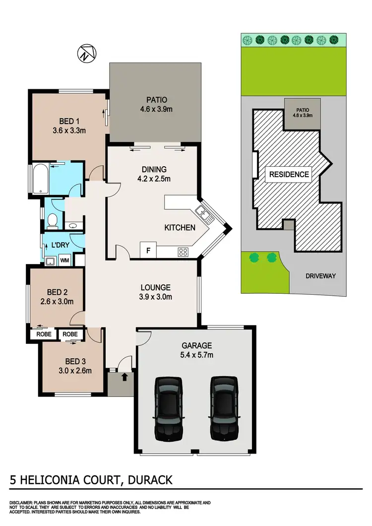 Floorplan of Homely house listing, 5 Heliconia Court, Durack NT 830