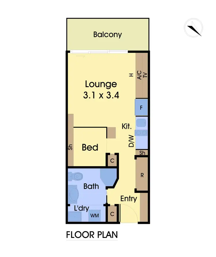 Floorplan of Homely apartment listing, 105/153B High Street, Prahran VIC 3181