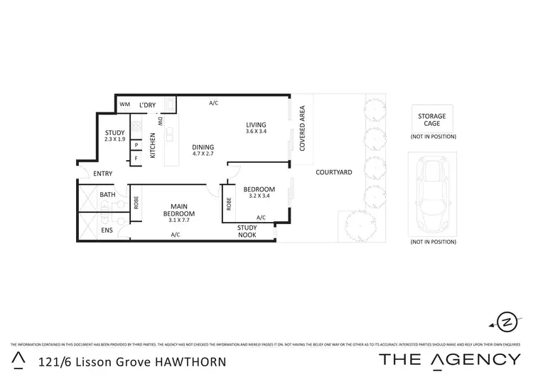 Floorplan of Homely apartment listing, 121/6 Lisson Grove, Hawthorn VIC 3122