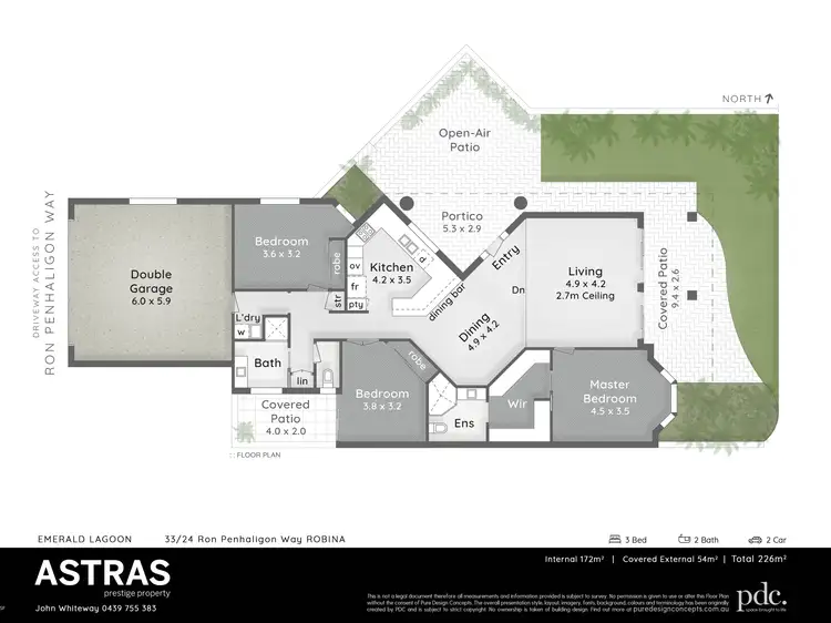 Floorplan of Homely townhouse listing, 33/24 Ron Penhaligon Way, Robina QLD 4226