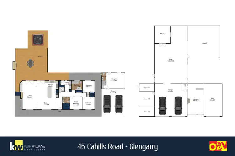 Floorplan of Homely house listing, 45 Cahills Road, Glengarry VIC 3854