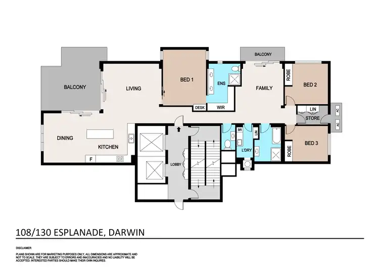 Floorplan of Homely apartment listing, 108/130 Esplanade, Darwin City NT 800