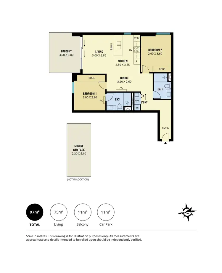 Floorplan of Homely apartment listing, 1515/156 Wright Street, Adelaide SA 5000