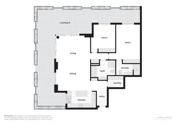 Floorplan of Homely apartment listing, 84/23 Macquarie Street, Barton ACT 2600