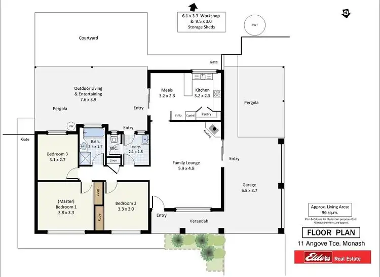 Floorplan of Homely house listing, 11 Angove Terrace, Monash SA 5342