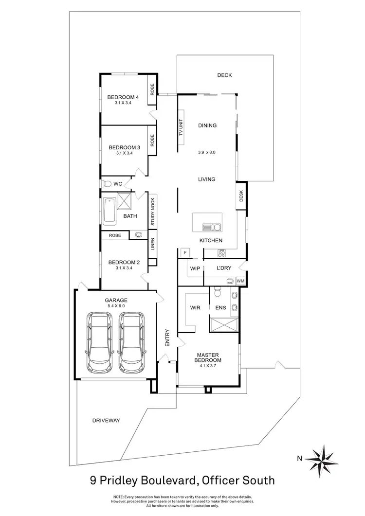 Floorplan of Homely house listing, 9 Pridley Boulevard, Officer VIC 3809