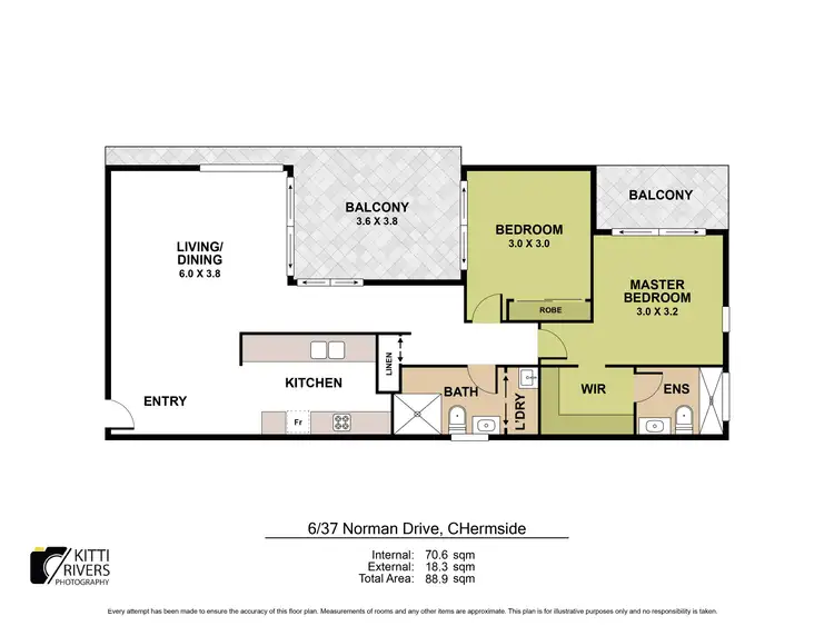Floorplan of Homely apartment listing, 6/37 Norman Drive, Chermside QLD 4032