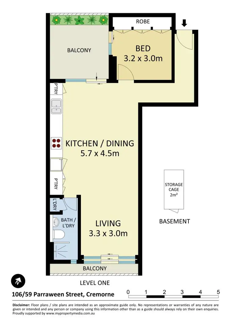 Floorplan of Homely apartment listing, 106/59 Parraween Street, Cremorne NSW 2090
