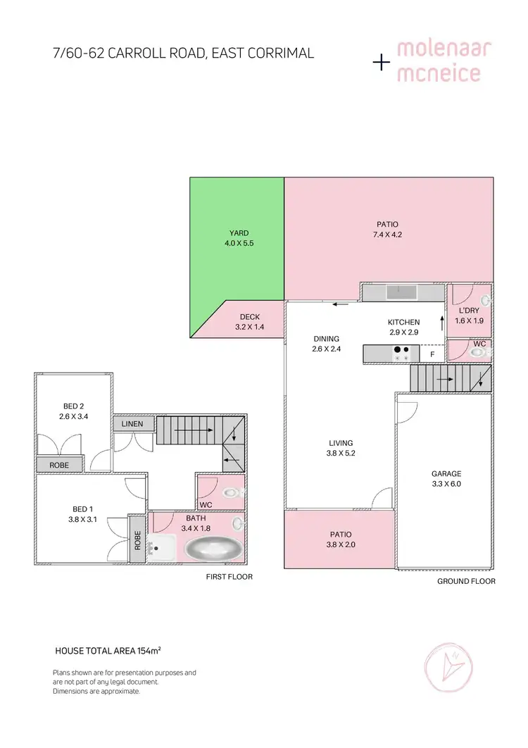 Floorplan of Homely townhouse listing, 7/60-62 Carroll Road, East Corrimal NSW 2518