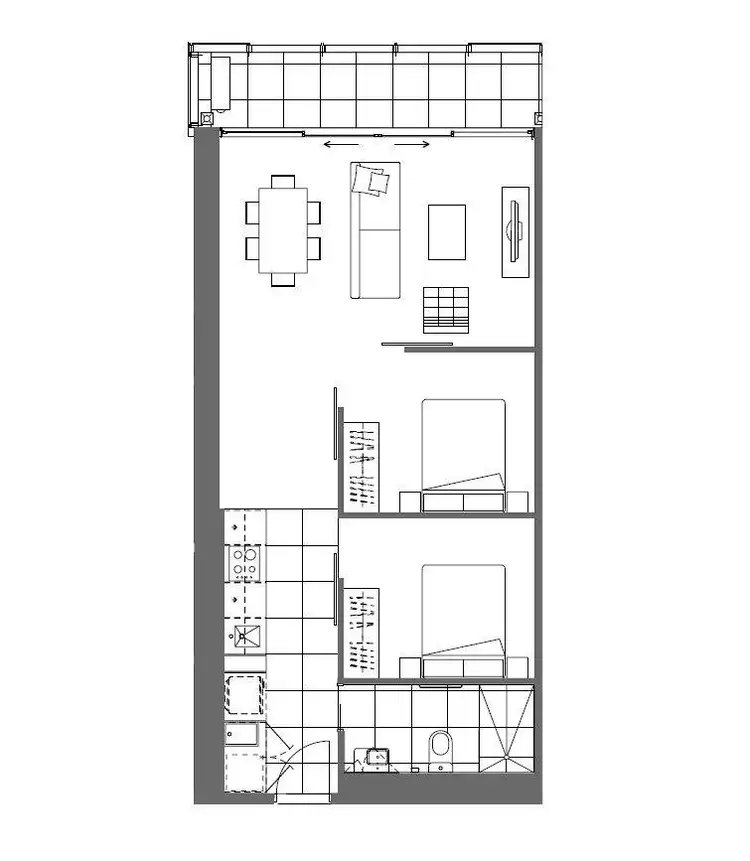 Floorplan of Homely apartment listing, 1314/35 Malcolm Street, South Yarra VIC 3141