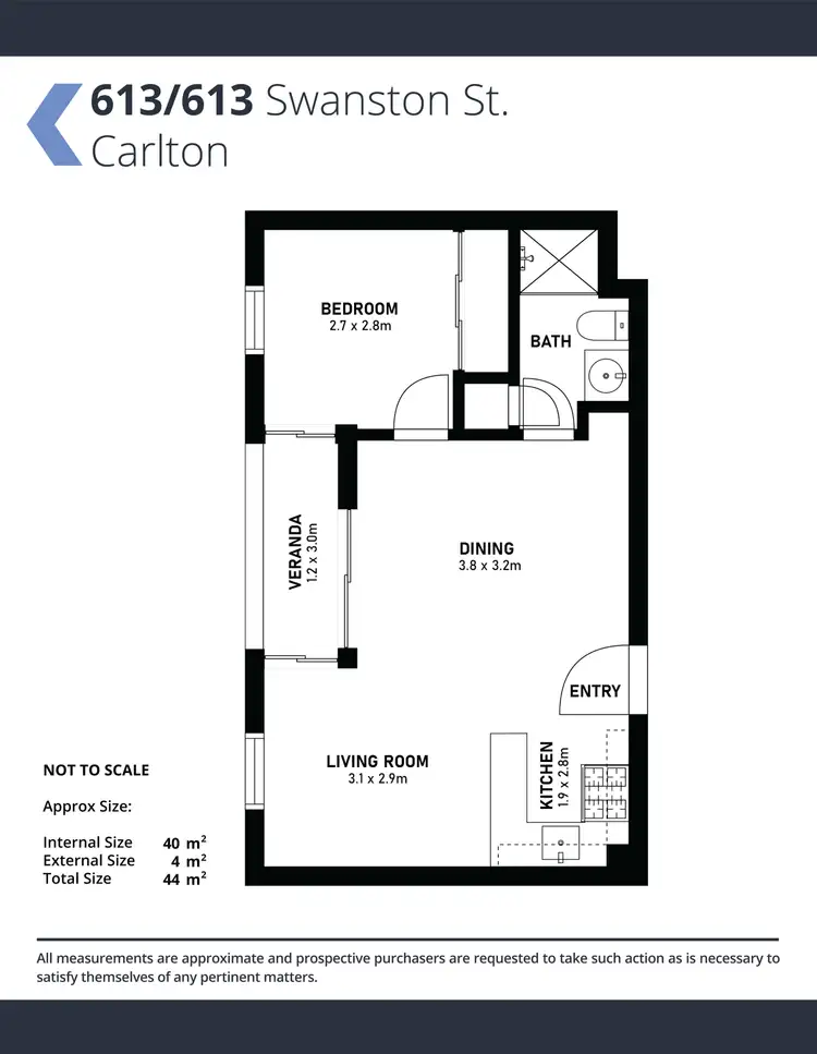 Floorplan of Homely apartment listing, 613/613 Swanston Street, Carlton VIC 3053