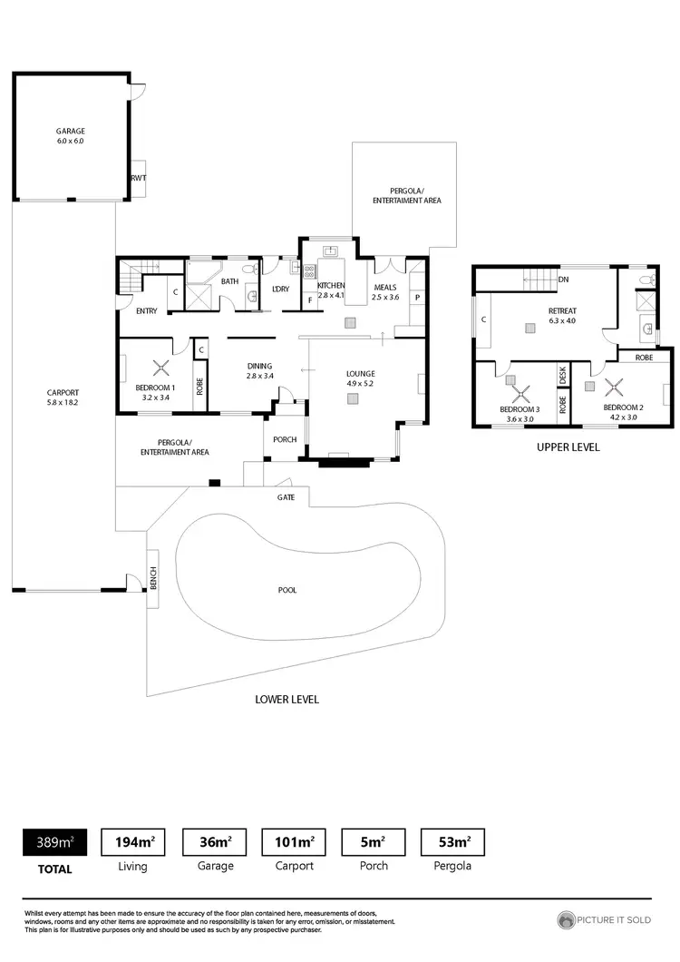 Floorplan of Homely house listing, 4 Mara Place, West Lakes SA 5021
