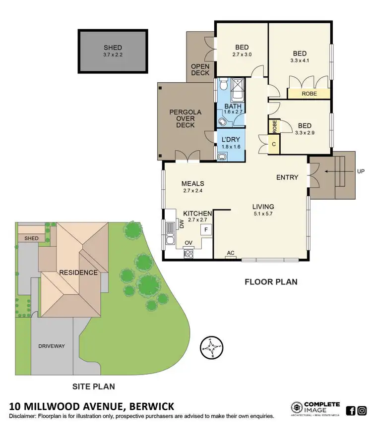 Floorplan of Homely house listing, 10 Millwood Avenue, Berwick VIC 3806