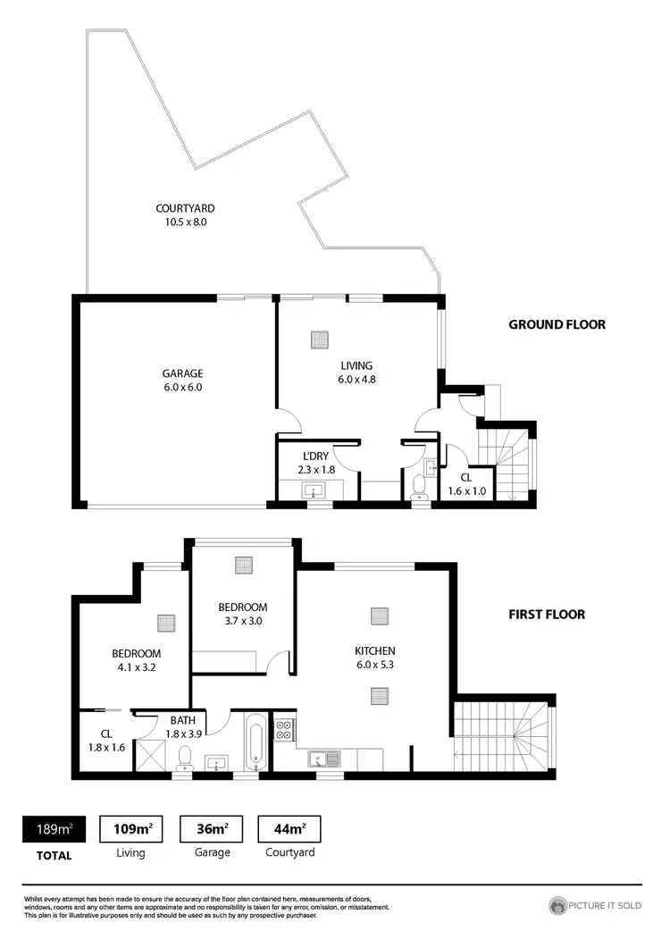 Floorplan of Homely terrace listing, 74 Trainer Street, St Clair SA 5011