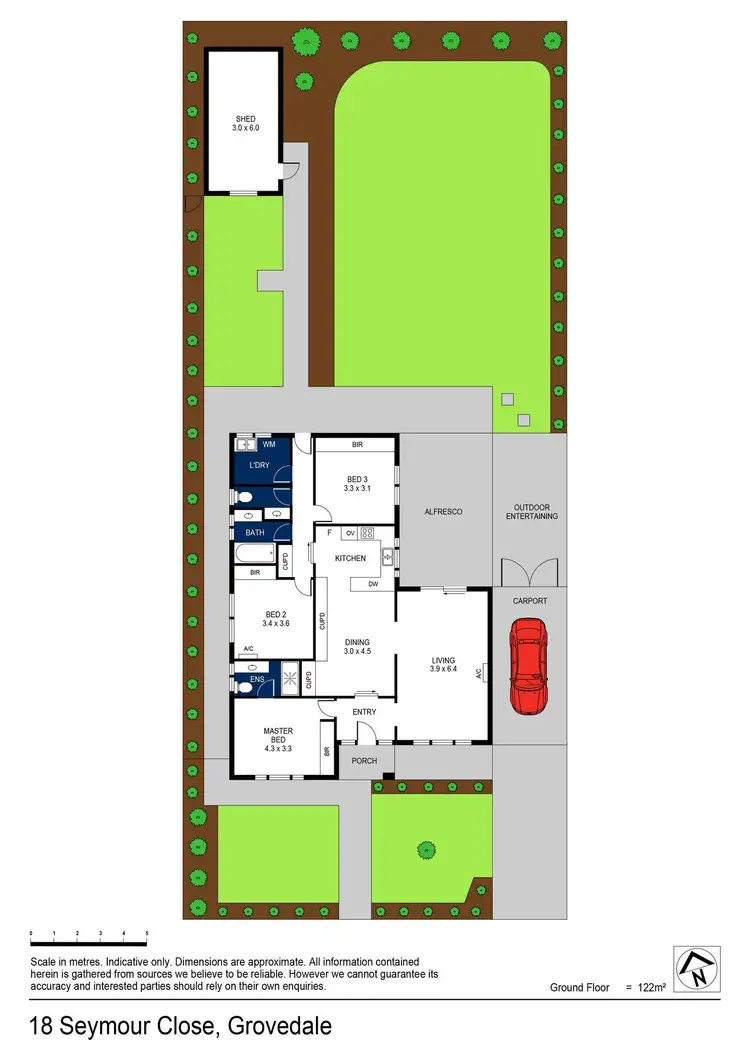 Floorplan of Homely house listing, 18 Seymour Close, Grovedale VIC 3216