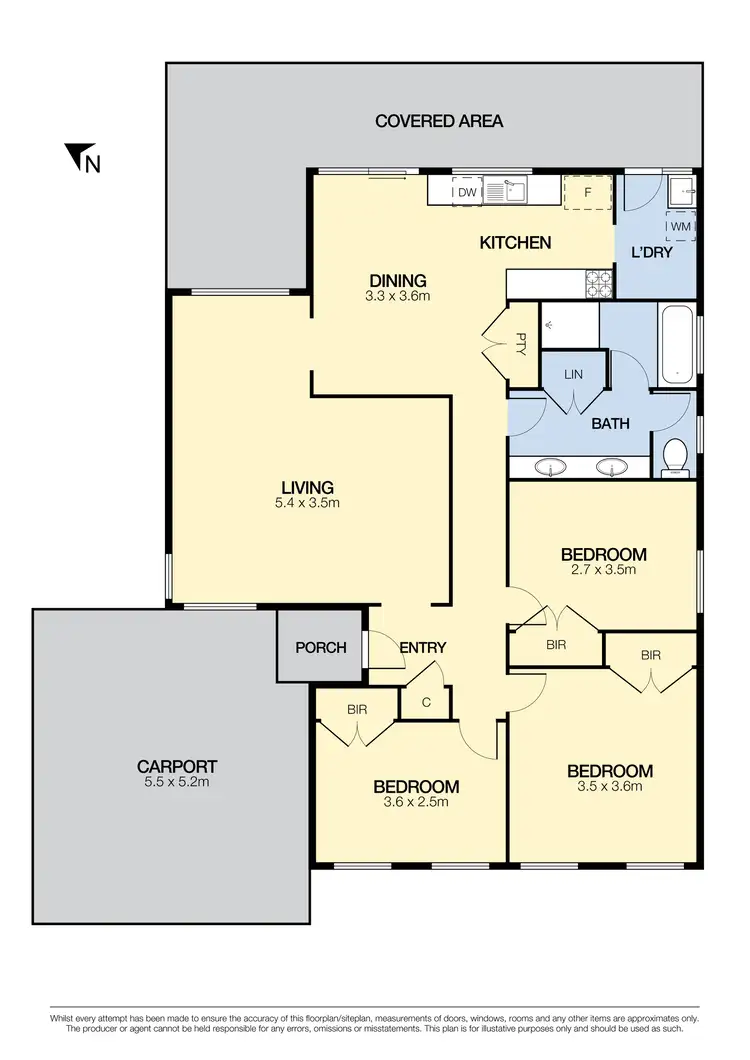 Floorplan of Homely house listing, 8 Narong Place, Keilor Downs VIC 3038