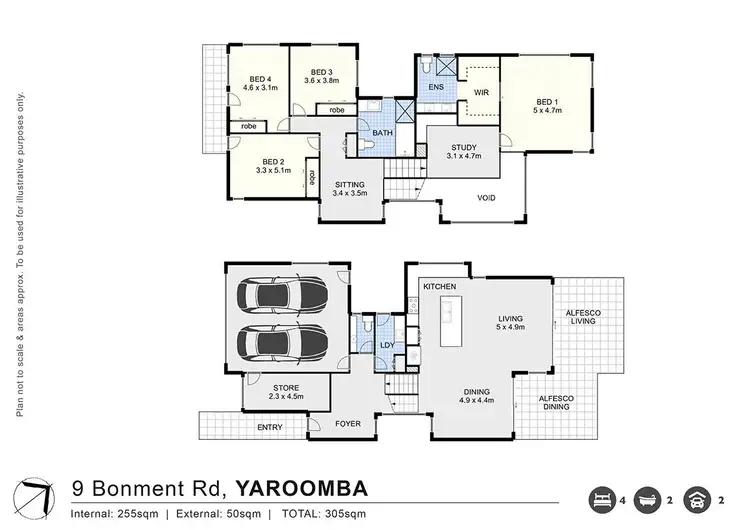 Floorplan of Homely house listing, 9 Bonment Road, Yaroomba QLD 4573