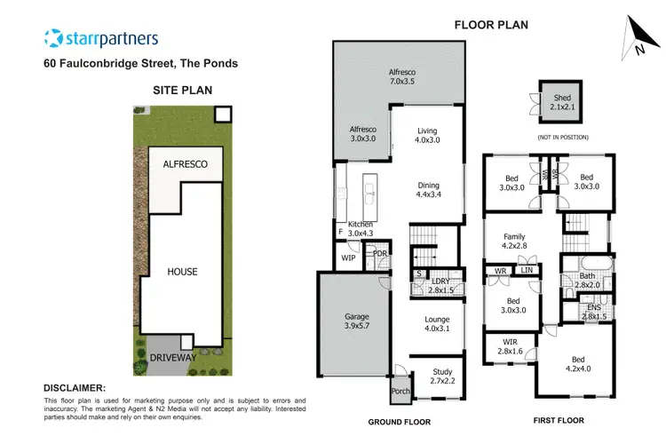 Floorplan of Homely house listing, 60 Faulconbridge Street, The Ponds NSW 2769