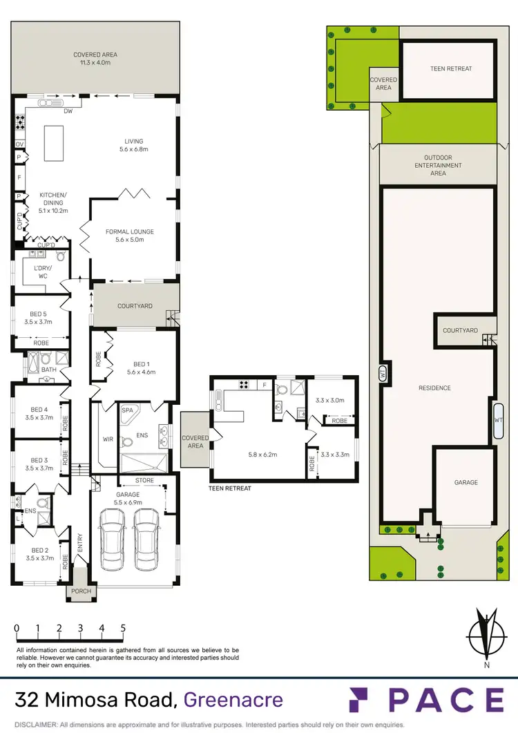 Floorplan of Homely house listing, 32 Mimosa Road, Greenacre NSW 2190