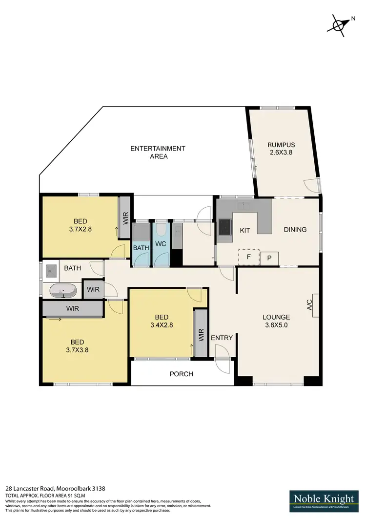 Floorplan of Homely house listing, 28 Lancaster Road, Mooroolbark VIC 3138