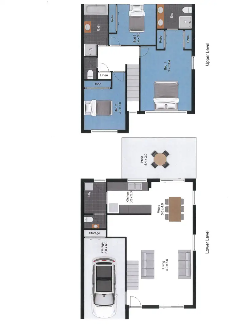 Floorplan of Homely townhouse listing, 14/29 Lachlan Drive, Wakerley QLD 4154