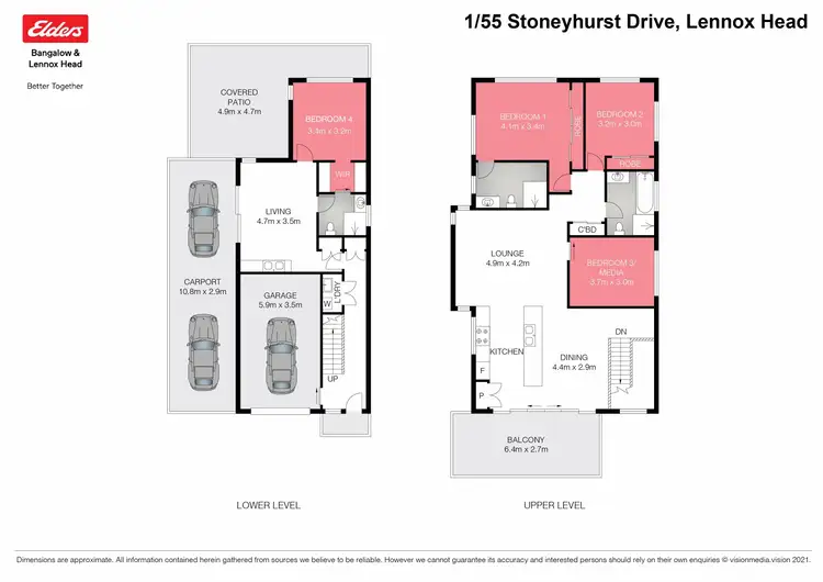 Floorplan of Homely house listing, 1/55 Stoneyhurst Drive, Lennox Head NSW 2478