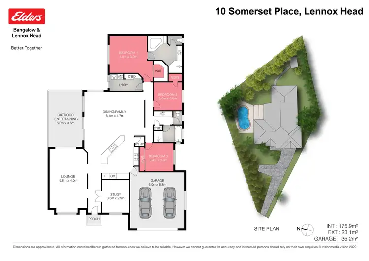 Floorplan of Homely house listing, 10 Somerset Place, Lennox Head NSW 2478