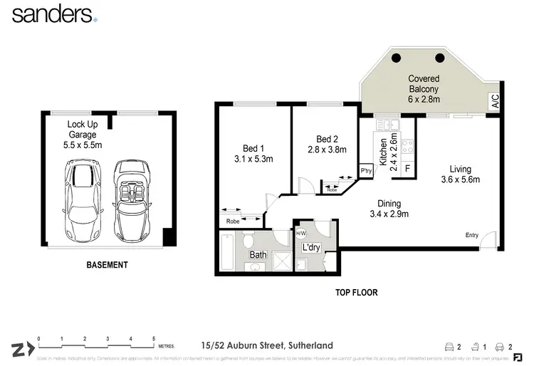 Floorplan of Homely apartment listing, 15/52-56 Auburn Street, Sutherland NSW 2232