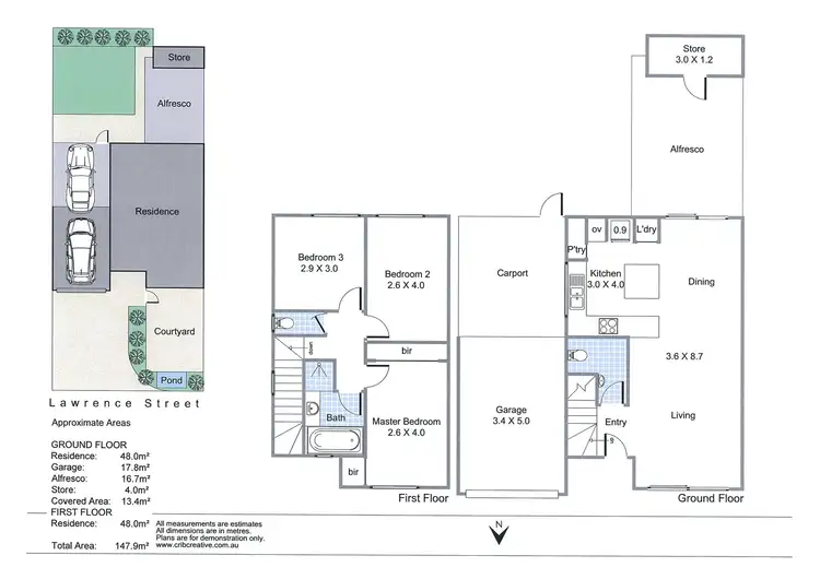 Floorplan of Homely townhouse listing, 7/22 Axford Street, Como WA 6152