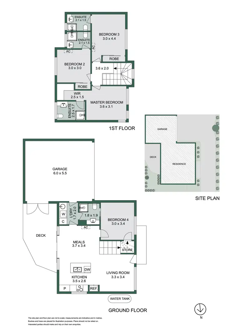 Floorplan of Homely townhouse listing, 2/10 Winsome Street, Mentone VIC 3194