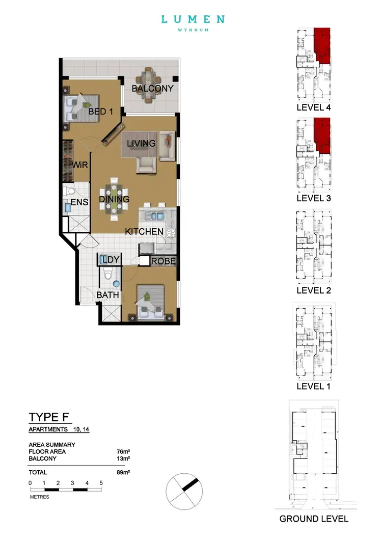 Floorplan of Homely apartment listing, 14/11 Besham Parade, Wynnum QLD 4178