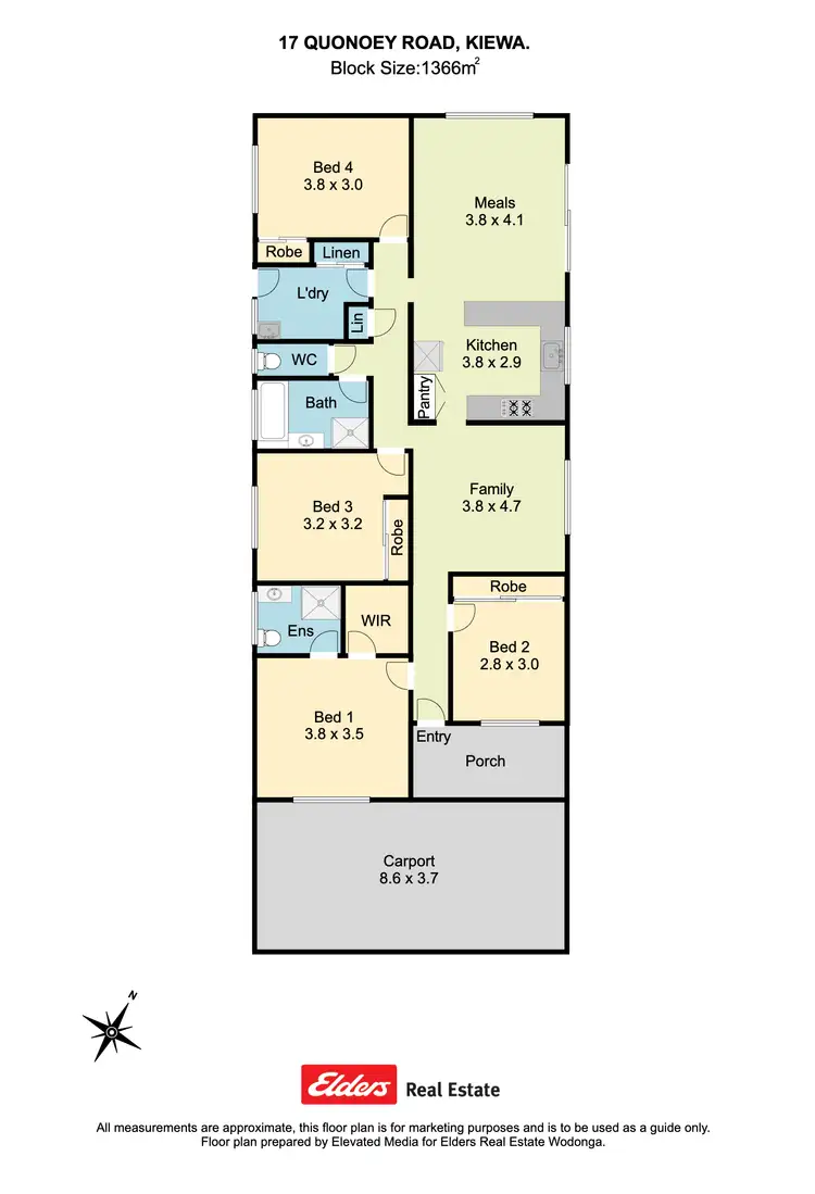 Floorplan of Homely house listing, 17 Quonoey Road, Kiewa VIC 3691