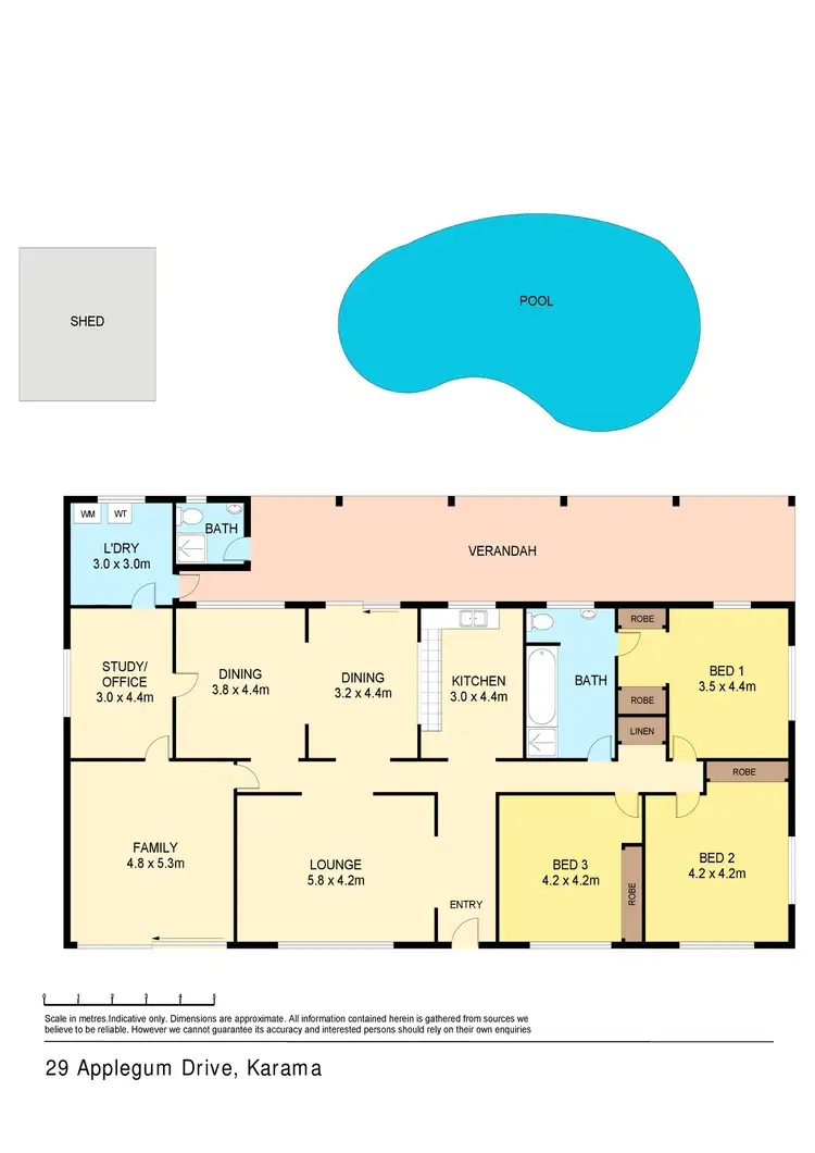 Floorplan of Homely house listing, 29 Applegum Drive, Karama NT 812