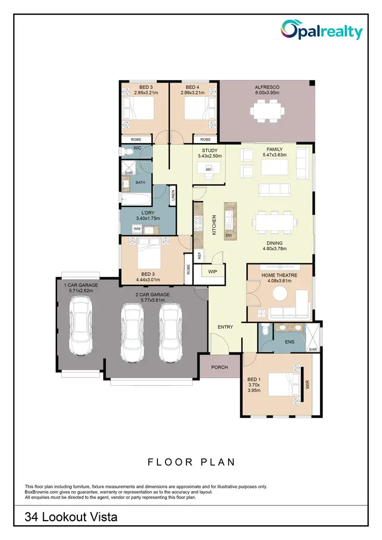 Floorplan of Homely house listing, 34 Lookout Vista, Singleton WA 6175