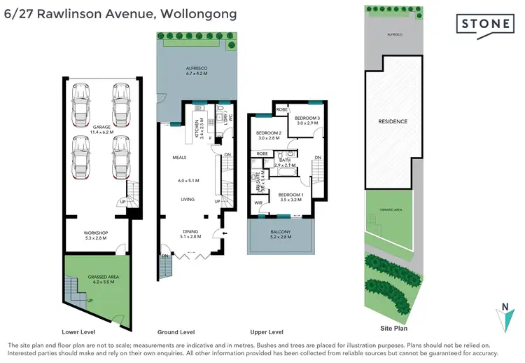 Floorplan of Homely townhouse listing, 6/27 Rawlinson Avenue, Wollongong NSW 2500