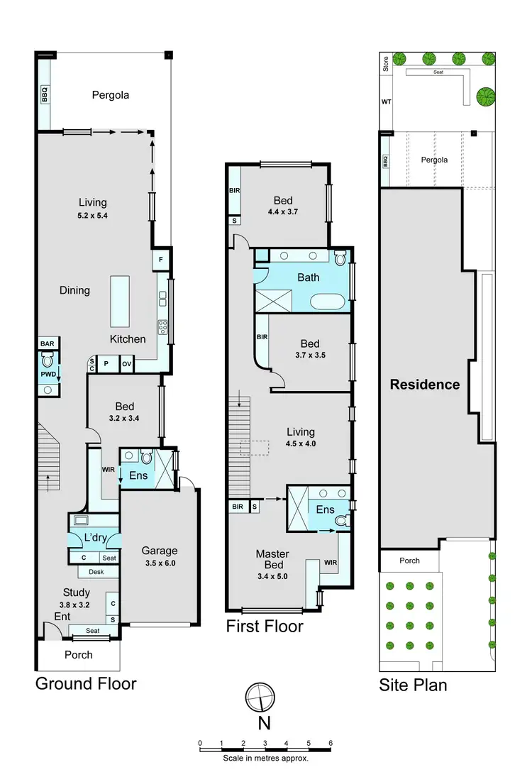 Floorplan of Homely townhouse listing, 18A Lahona Avenue, Bentleigh East VIC 3165