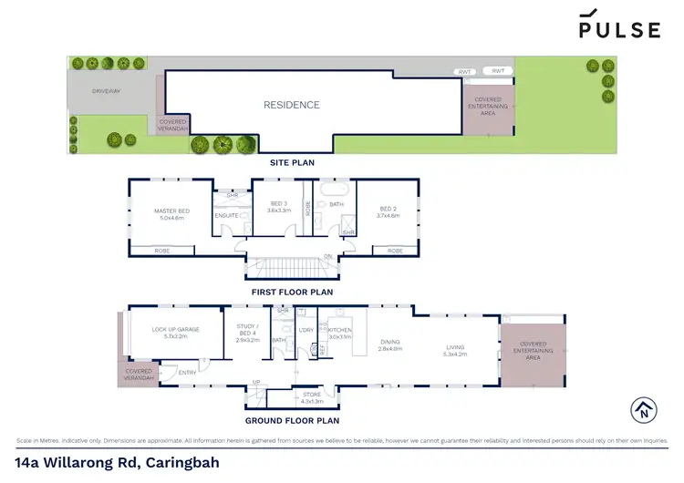 Floorplan of Homely semi-detached listing, 14a Willarong Road, Caringbah NSW 2229