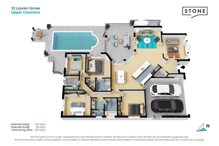 Floorplan of Homely house listing, 32 Lauren Grove, Upper Coomera QLD 4209