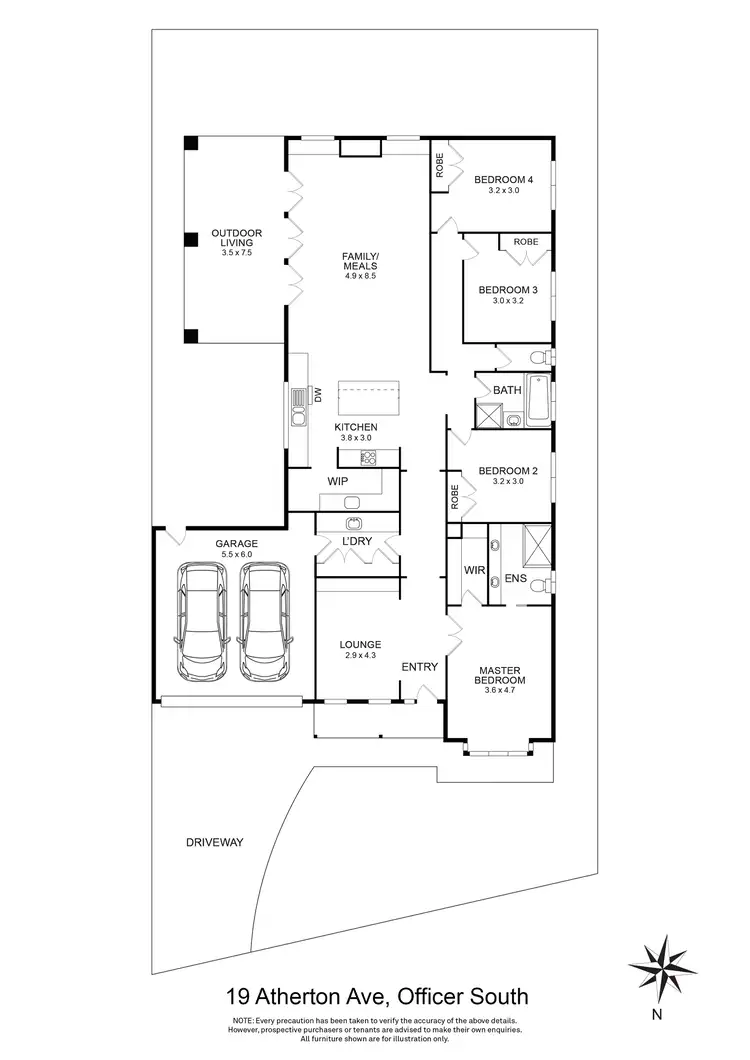 Floorplan of Homely house listing, 19 Atherton Avenue, Officer South VIC 3809