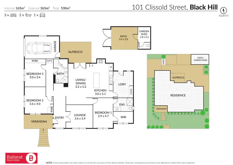 Floorplan of Homely house listing, 101 Clissold Street, Black Hill VIC 3350