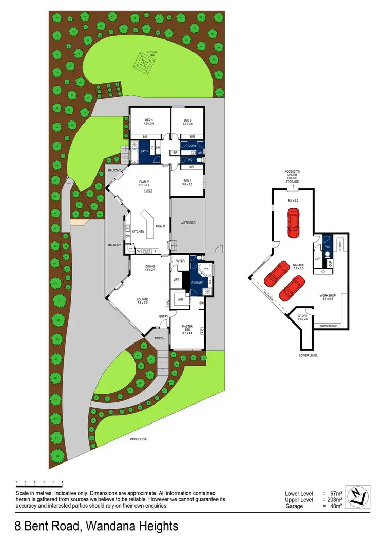 Floorplan of Homely house listing, 8 Bent Road, Wandana Heights VIC 3216