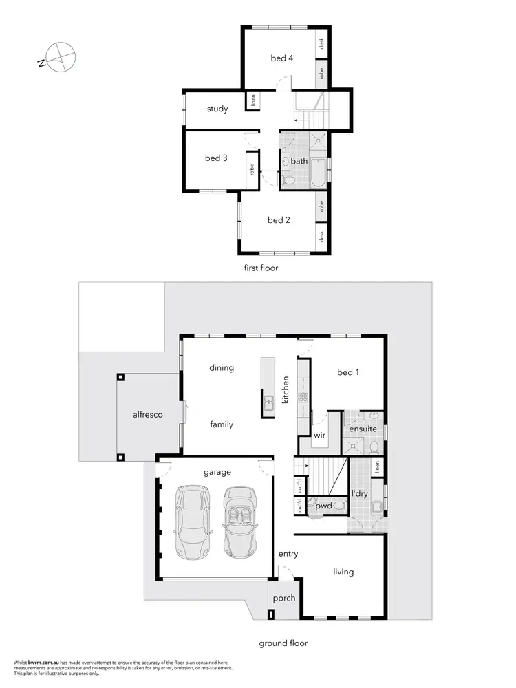 Floorplan of Homely townhouse listing, 3/59 Kalgoorlie Crescent, Fisher ACT 2611