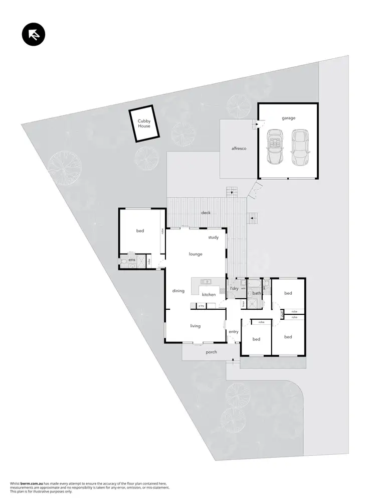 Floorplan of Homely house listing, 89 Bandjalong Crescent, Aranda ACT 2614