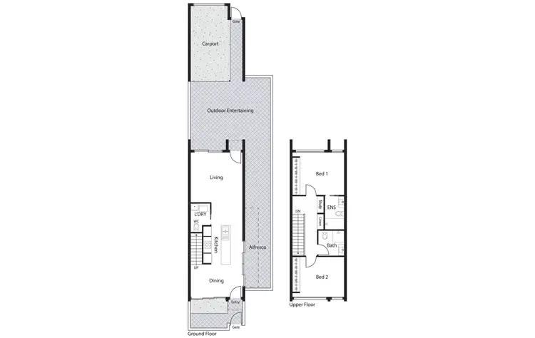 Floorplan of Homely townhouse listing, 10/2 Max Jacobs Avenue, Wright ACT 2611