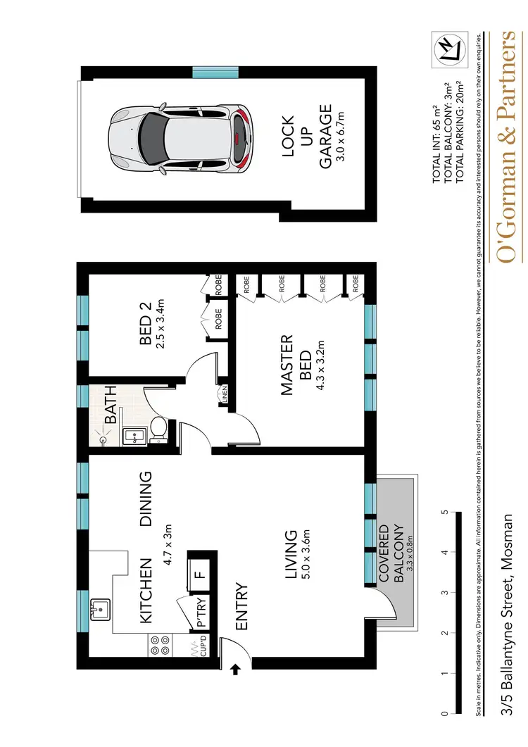 Floorplan of Homely apartment listing, 3/5 Ballantyne Street, Mosman NSW 2088