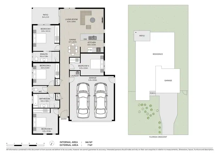Floorplan of Homely house listing, 8 Florida Crescent, Parkhurst QLD 4702