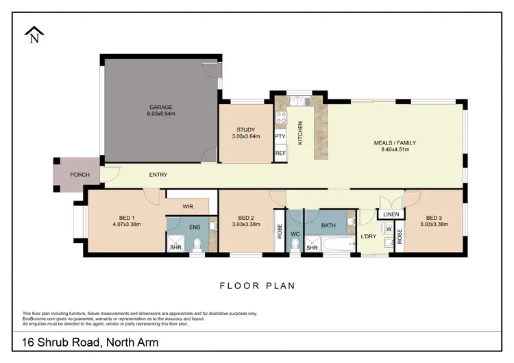 Floorplan of Homely house listing, 16 Shrub Road, North Arm QLD 4561