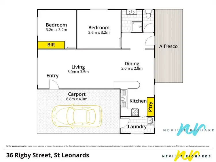 Floorplan of Homely house listing, 36 Rigby Street, St Leonards VIC 3223